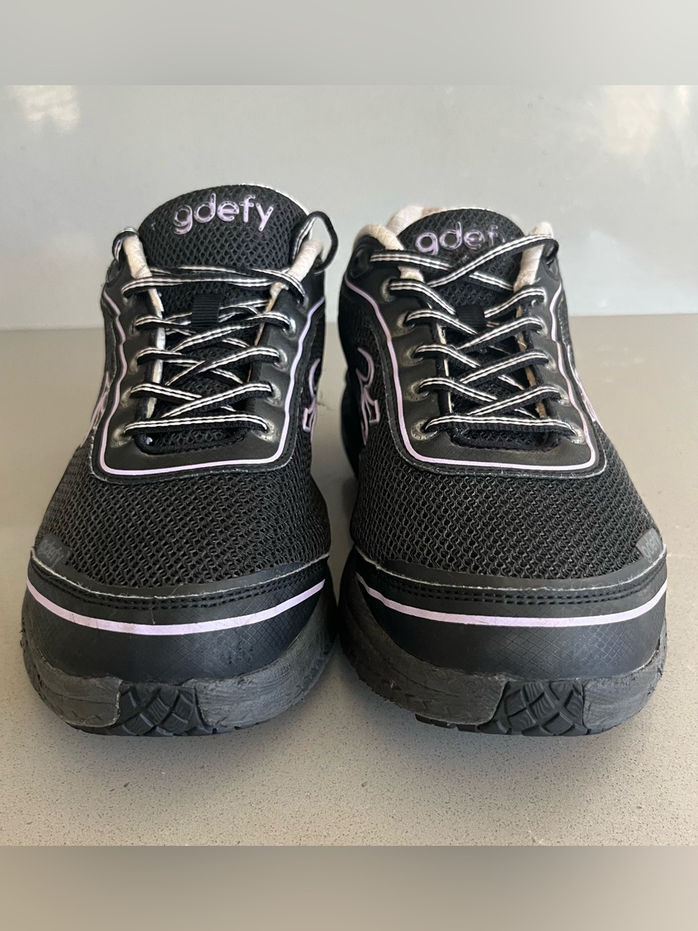GDEFY Women’s 10 Black Purple Gravity Defyer Comfort Fit ION Athletic Shoes - Picture 6 of 12